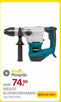 Praxis WESCO KLOPBOORHAMER aanbieding