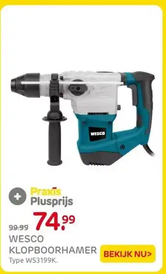 Praxis WESCO KLOPBOORHAMER aanbieding