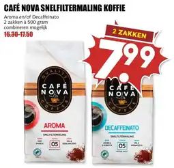 MCD Supermarkt CAFÉ NOVA SNELFILTERMALING KOFFIE aanbieding