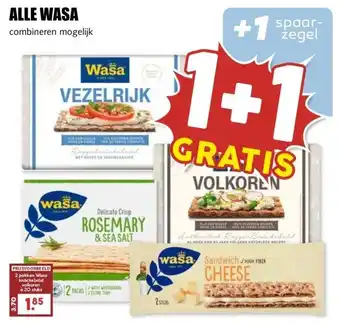 MCD Supermarkt ALLE WASA aanbieding