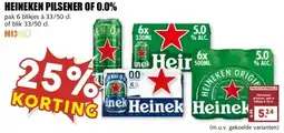 MCD Supermarkt HEINEKEN PILSENER OF 0.0% aanbieding