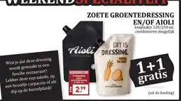 MCD Supermarkt ZOETE GROENTEDRESSING EN/OF AIOLI aanbieding