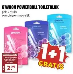 MCD Supermarkt G'WOON POWERBALL TOILETBLOK aanbieding