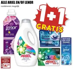 MCD Supermarkt ALLE ARIEL EN/OF LENOR aanbieding
