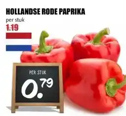 MCD Supermarkt HOLLANDSE RODE PAPRIKA aanbieding