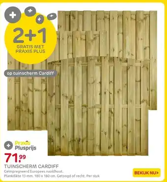 Praxis TUINSCHERM CARDIFF aanbieding