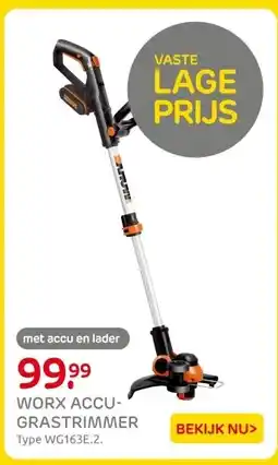 Praxis WORX ACCU- GRASTRIMMER aanbieding