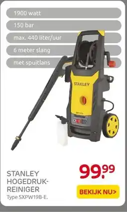 Praxis STANLEY HOGEDRUK- REINIGER aanbieding