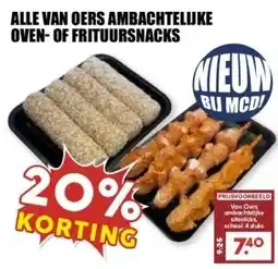 MCD Supermarkt ALLE VAN OERS AMBACHTELIJKE OVEN-OF FRITUURSNACKS aanbieding