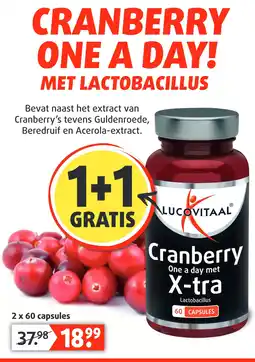 Lucovitaal CRANBERRY ONE A DAY! aanbieding