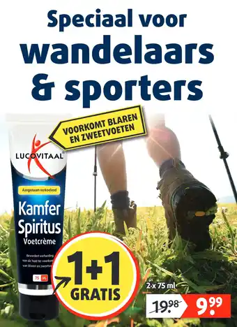 Lucovitaal Kamfer Spiritus Voetcrème aanbieding