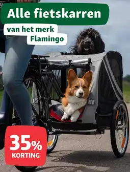 Maxi Zoo Alle fietskarren van het merk Flamingo aanbieding