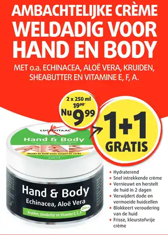 Lucovitaal Hand & Body Echinacea. Aloë Vera aanbieding