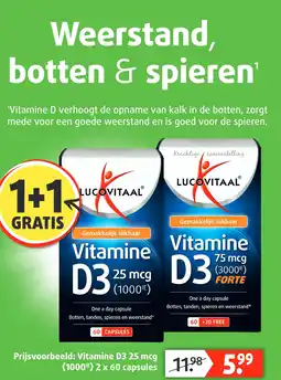 Lucovitaal Vitamine D3 25 mcg aanbieding