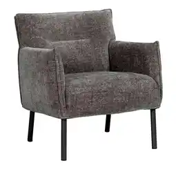 Leen Bakker Fauteuil Teun - stof - antraciet aanbieding