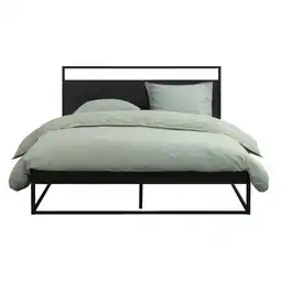 Leen Bakker Bed Kioto - zwart - 160x200 cm aanbieding