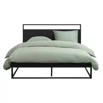Leen Bakker Bed Kioto - zwart - 160x200 cm aanbieding