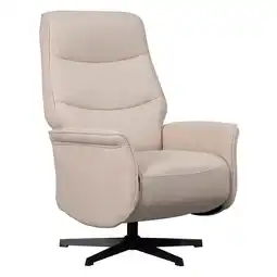 Leen Bakker Relaxfauteuil Boaz - elektrisch verstelbaar - zand aanbieding
