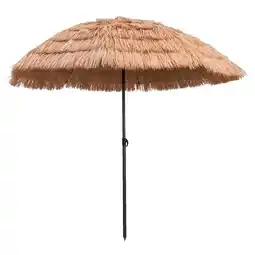Leen Bakker Parasol Palm Beach – naturel – Ø200 cm aanbieding