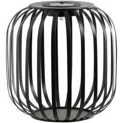 Leen Bakker Solar lantaarn Sem - antraciet - 20,5xØ20 cm aanbieding
