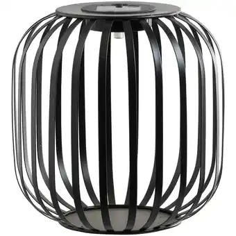 Leen Bakker Solar lantaarn Sem - antraciet - 20,5xØ20 cm aanbieding