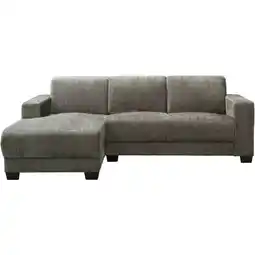 Leen Bakker Bank Aberdeen met chaise longue links - Cremona - grijs aanbieding