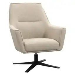 Leen Bakker Fauteuil Nilesto - zand aanbieding
