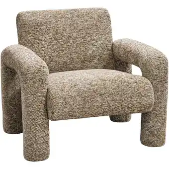 Leen Bakker Fauteuil Puck - bruin melange aanbieding