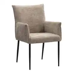 Leen Bakker Eetkamerstoel Teun - beige aanbieding