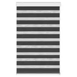 Leen Bakker Fenstr duo-rolgordijn antraciet - 60x175 cm aanbieding