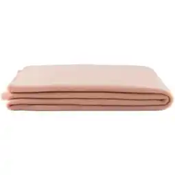 Leen Bakker Fleeceplaid Basic - roze -125x150 cm aanbieding