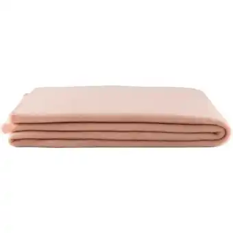 Leen Bakker Fleeceplaid Basic - roze -125x150 cm aanbieding