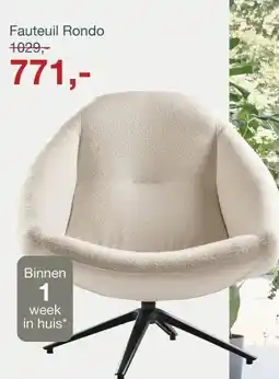 IN.HOUSE Fauteuil Rondo aanbieding