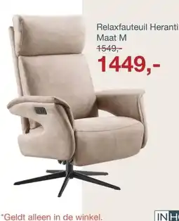 IN.HOUSE Relaxfauteuil Heranti aanbieding