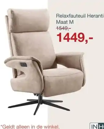 IN.HOUSE Relaxfauteuil Heranti aanbieding