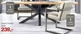 IN.HOUSE Stoel Contiro aanbieding