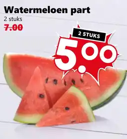 Coop Watermeloen part aanbieding