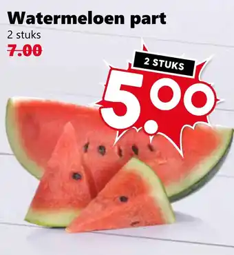 Coop Watermeloen part aanbieding