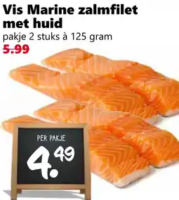Coop Vis Marine zalmfilet met huid aanbieding
