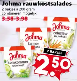 Coop Johma rauwkostsalades aanbieding