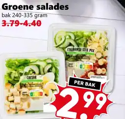 Coop Groene salades aanbieding