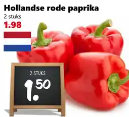 Coop Hollandse rode paprika aanbieding