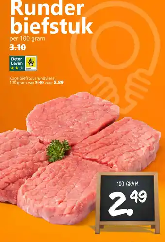 Coop Runder biefstuk aanbieding