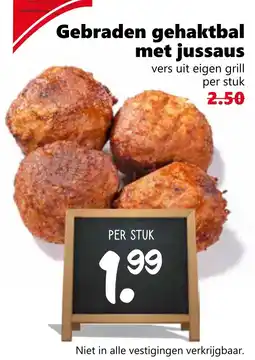 Coop Gebraden gehaktbal met jussaus aanbieding