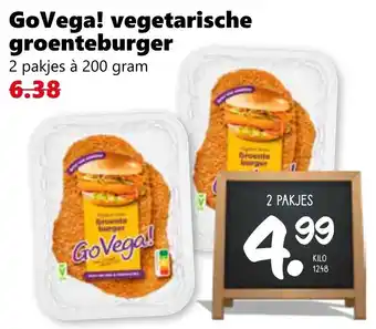 Coop GoVega! vegetarische groenteburger aanbieding