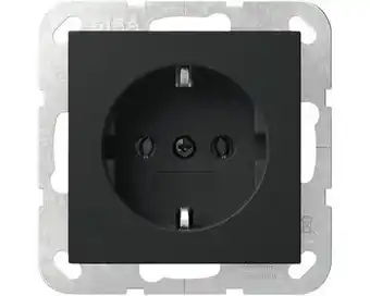 Hornbach GIRA System 55 Stopcontact 1-voudig RA zwart mat 4188005 aanbieding