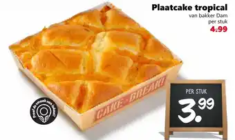 Coop Plaatcake tropical aanbieding