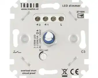 Hornbach TRADIM LED Muurdimmer 2710H 150W (R,C) aanbieding