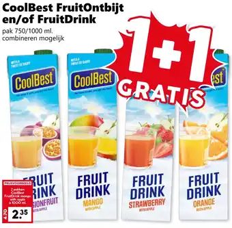 Coop CoolBest FruitOntbijt en/of FruitDrink aanbieding