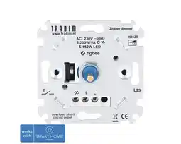 Hornbach TRADIM Zigbee LED dimmer 2501ZB 5-150 W (R,C) aanbieding